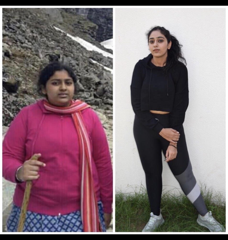 Real client before/after — fat loss transformation